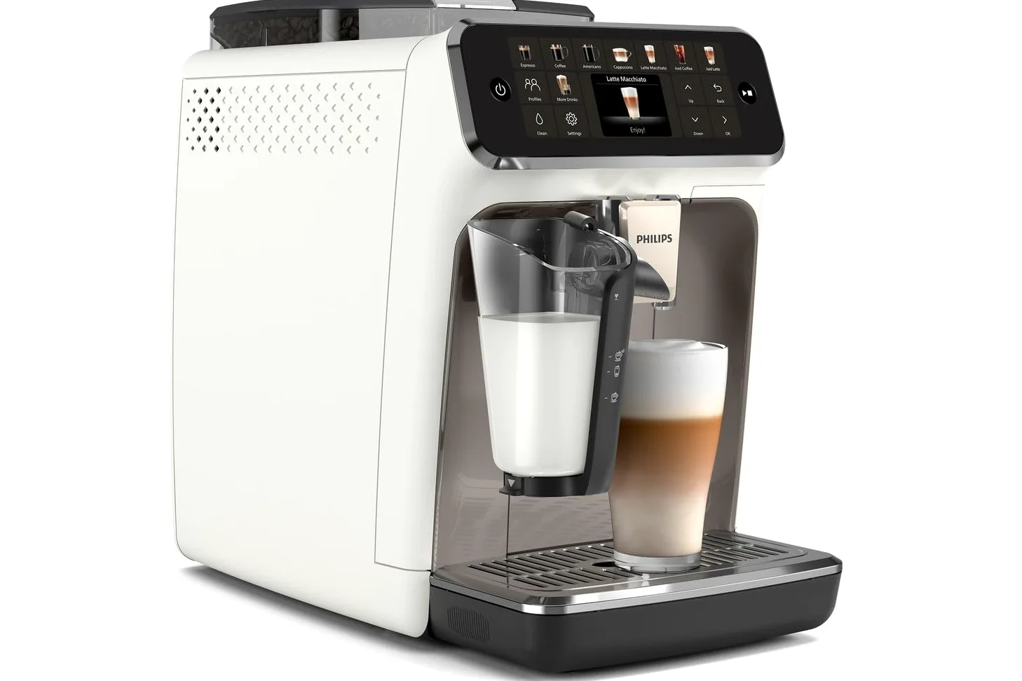PHILIPS EP5545/70 automatic espresso machine 1.8L 15 bar White