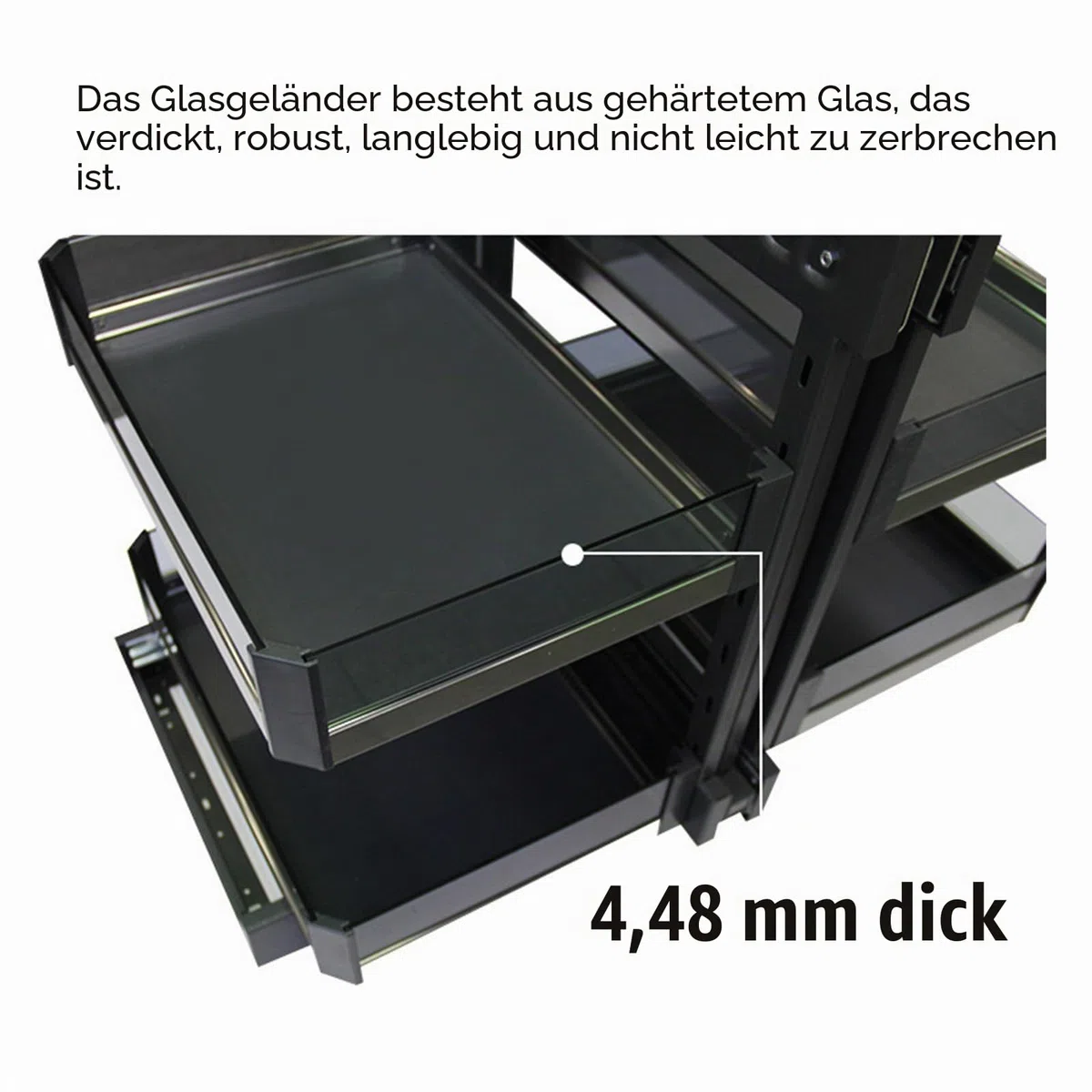 Ausziehbarer Küchen-Eckschrank mit Soft-Close-Funktion, 4 Aufbewahrungskörbe, universeller Eck-Ausziehkorb links und rechts 800