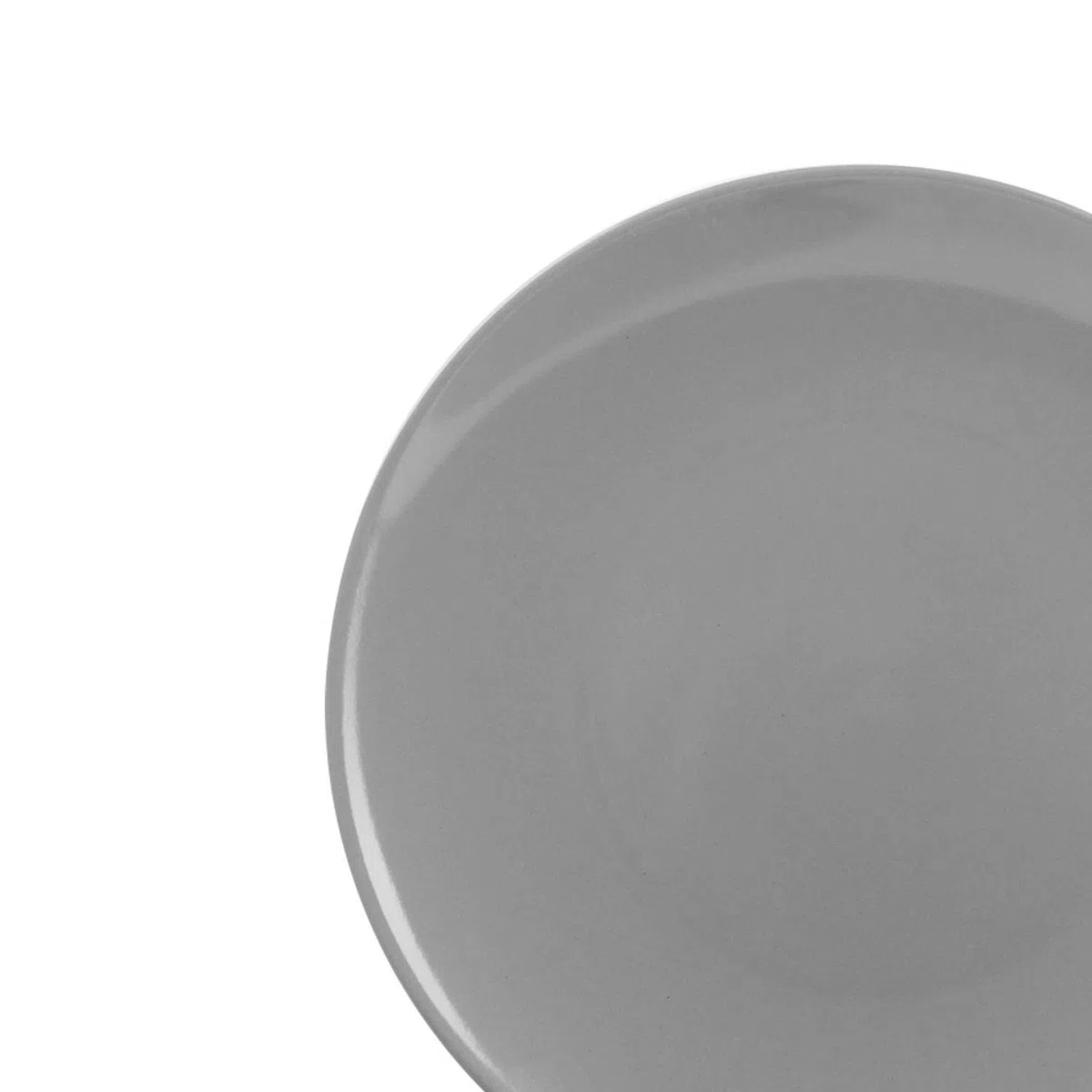 Amazon Basics Geschirrservice aus Steingut 18-teilig rauchiges Grau Service für 6 Personen