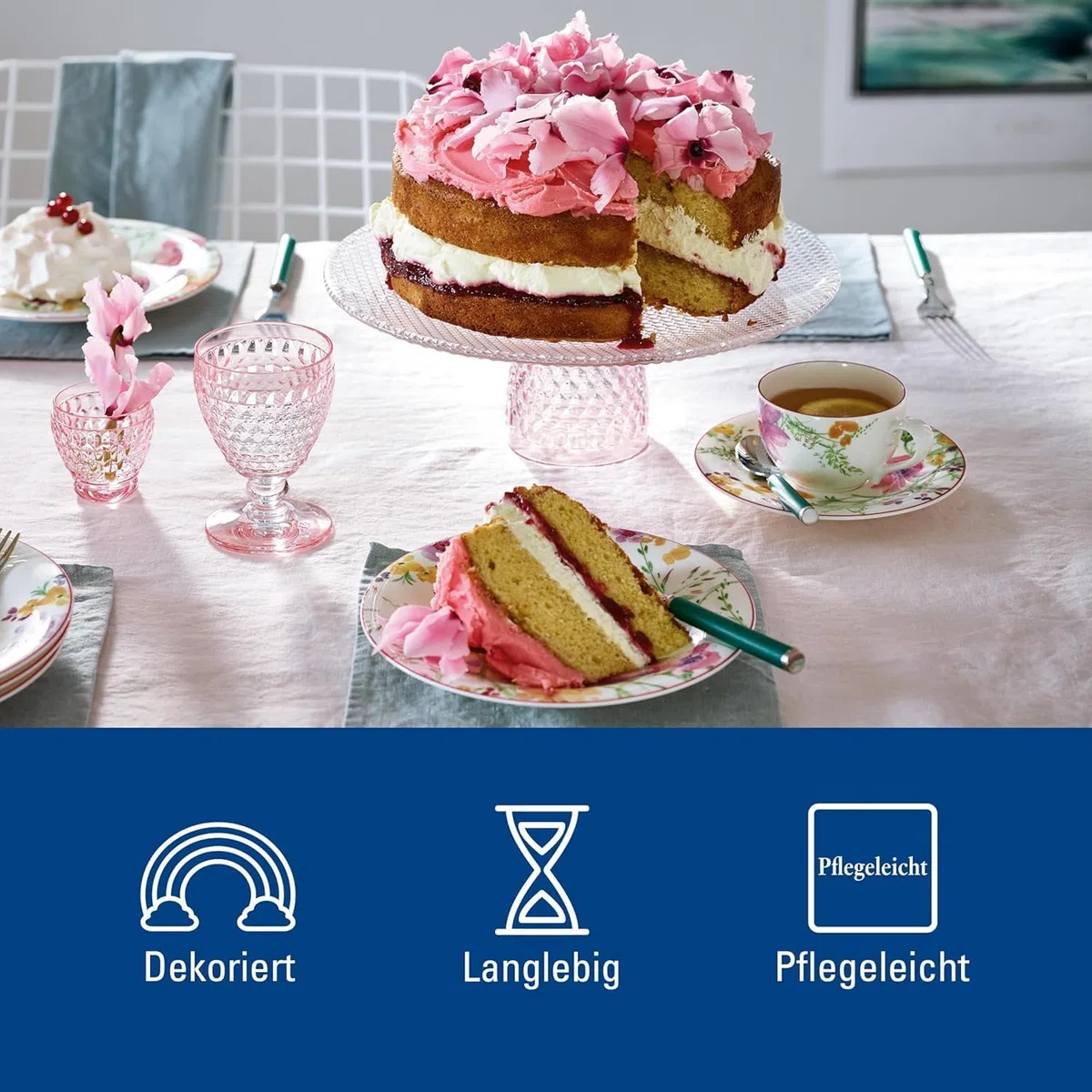 Villeroy & Boch 1041007128 Kaffee-Service, Porzellan, floral, 34,8 x 19,7 x 32,4 cm, 18 Einheiten