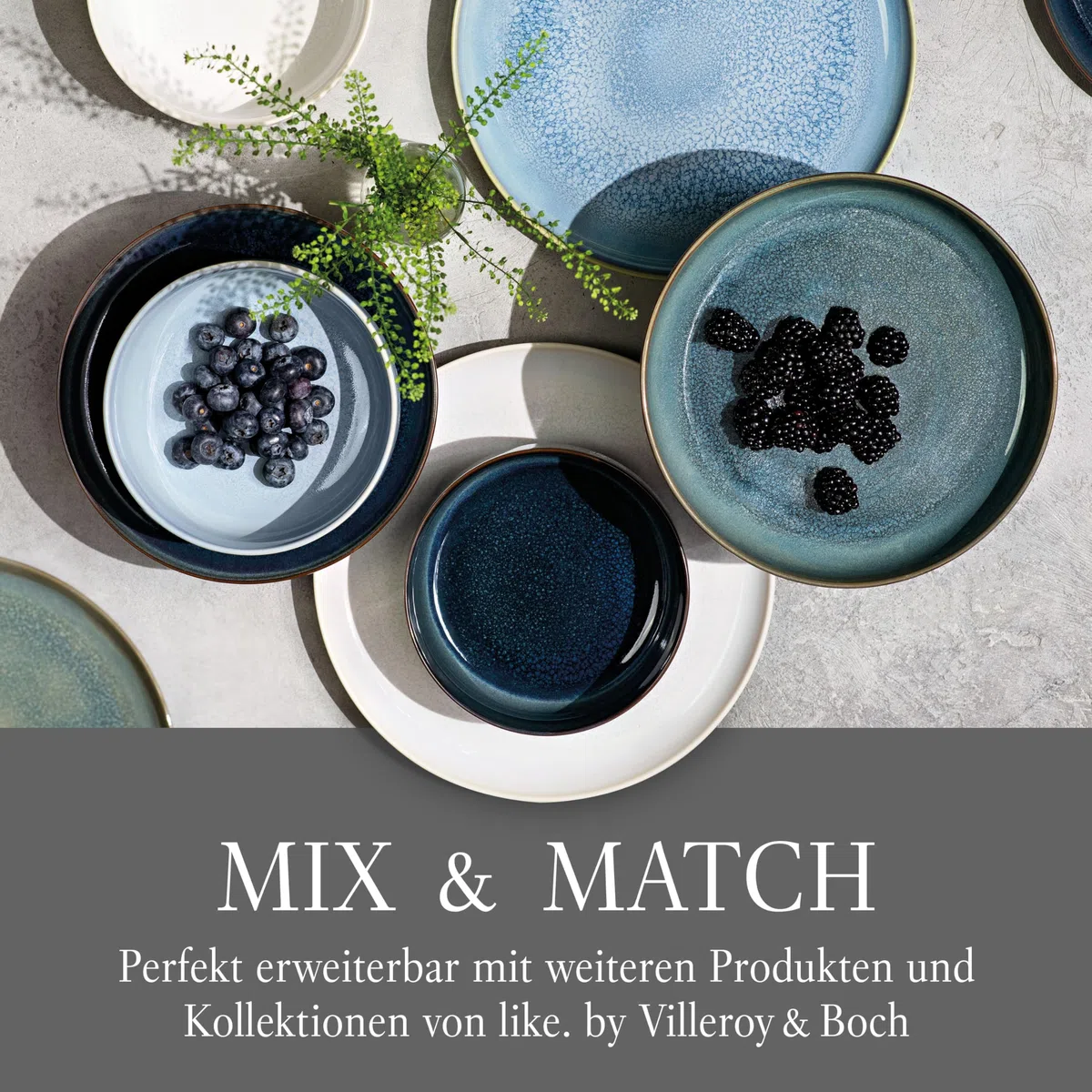Villeroy & Boch Crafted Cotton Dinner-Set 4-teilig Weiß, Spülmaschinenfest, Mikrowellensicher, Premium Porzellan