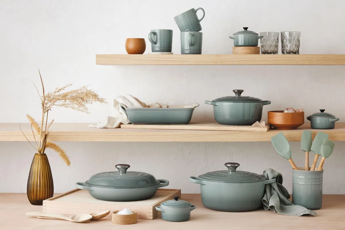 Le Creuset Classic Kochkellen-Set 5tlg. Craft (1.1 L), Sea Salt