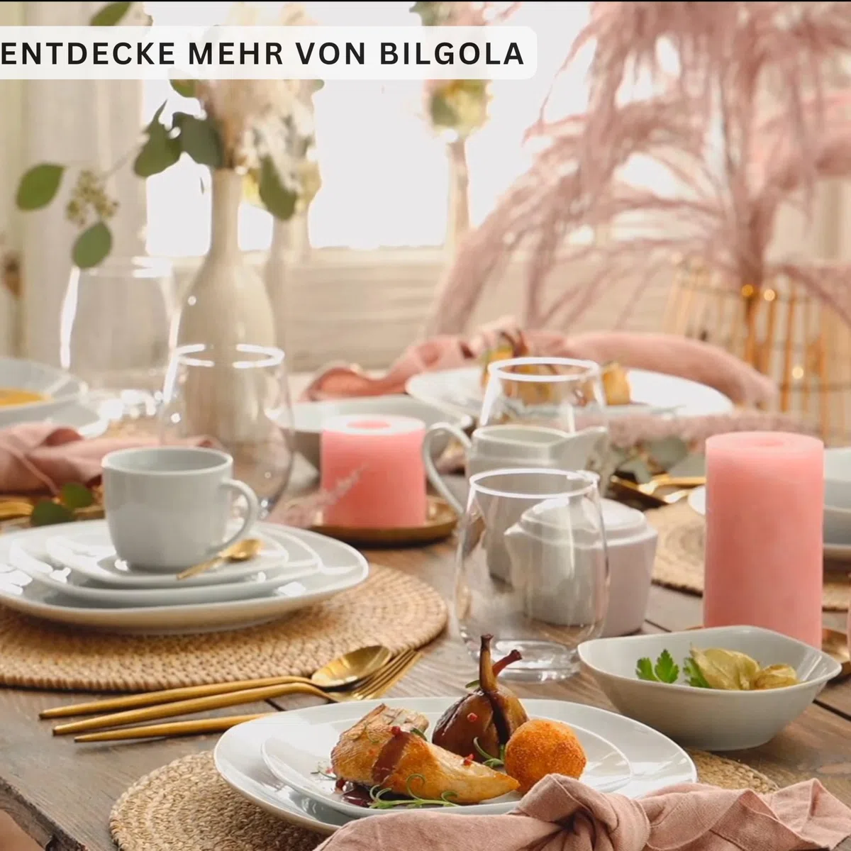 SÄNGER | Tafelservice Bilgola Weiß, 18-teiliges Geschirrset für 6 Personen mit Suppen-, Dessert-, & flachen Tellern aus Porzellan | PREMIUM COLLECTION