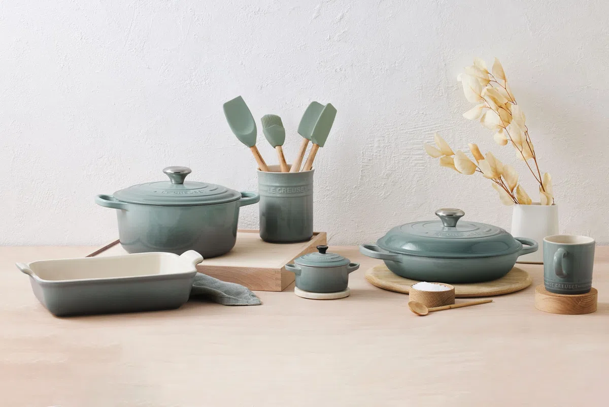Le Creuset Classic Kochkellen-Set 5tlg. Craft (1.1 L), Sea Salt