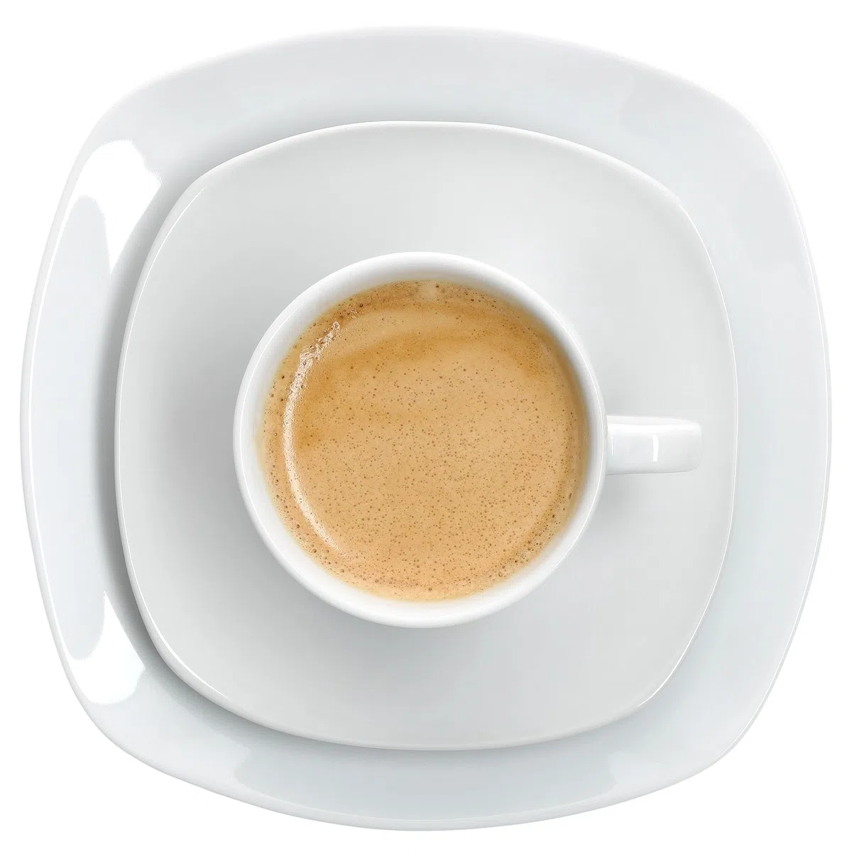 MamboCat Lotta 18tlg Kaffeeservice I weiße Porzellan-Kaffeeset für 6 Personen I Je 6x Kaffeetassen 170ml, Untertassen & Kuchenteller I schickes Geschirr für Frühstück & Kaffee I für Gastro, Hotel & Co
