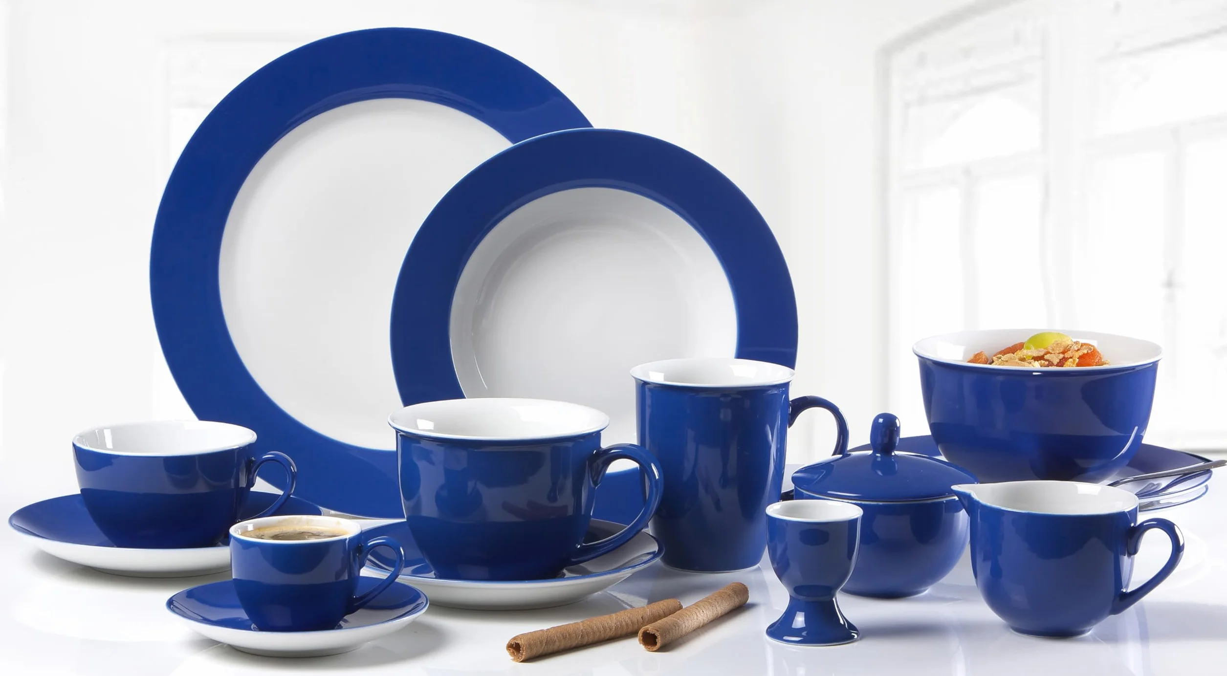 Kaffeeservice Doppio, 12-teilig, Blau
