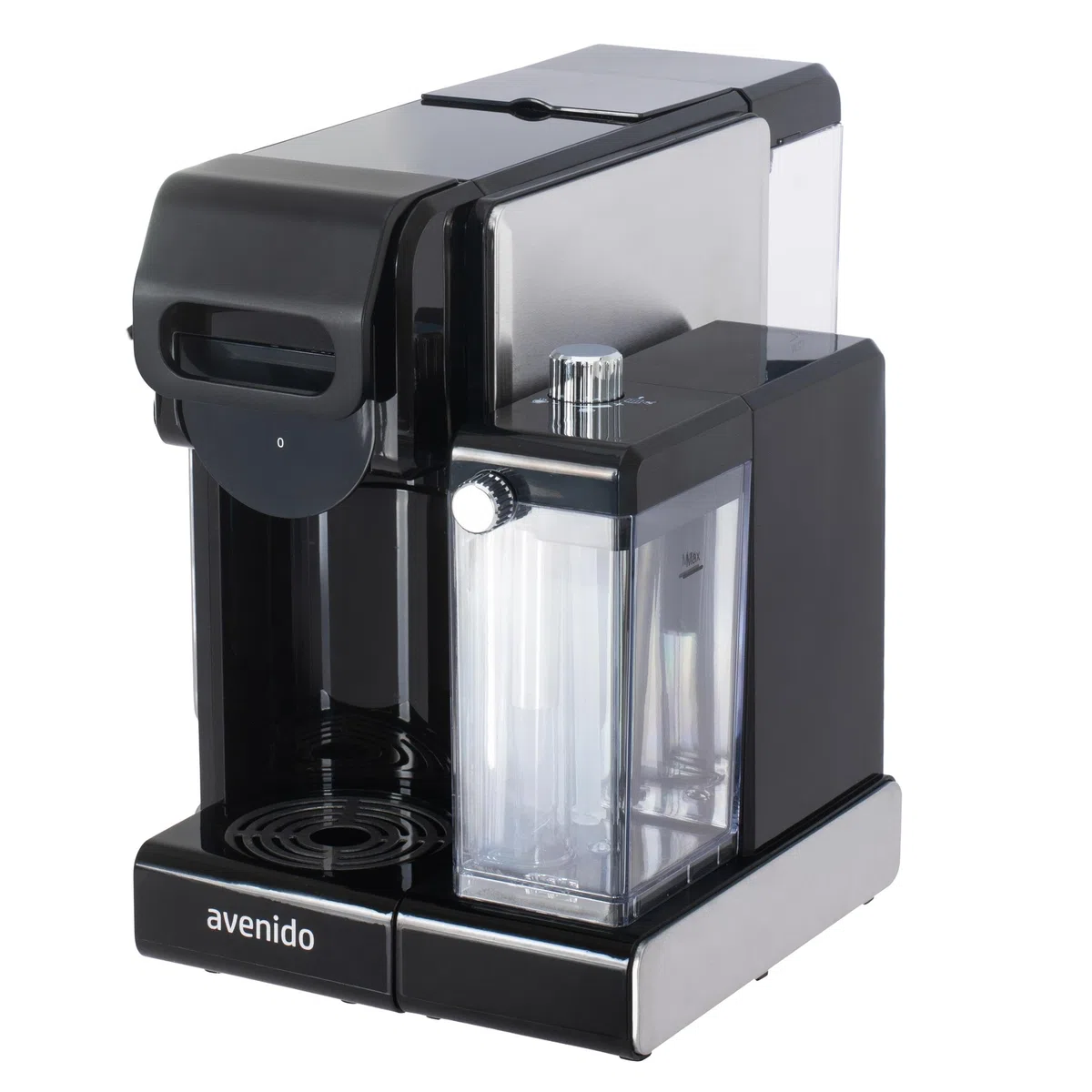 Kaffeemaschine, multikapsel-espressomaschine mit milchaufschäumer, 2850W leistung, 19 bar druck und 7 adapter, edelstahl