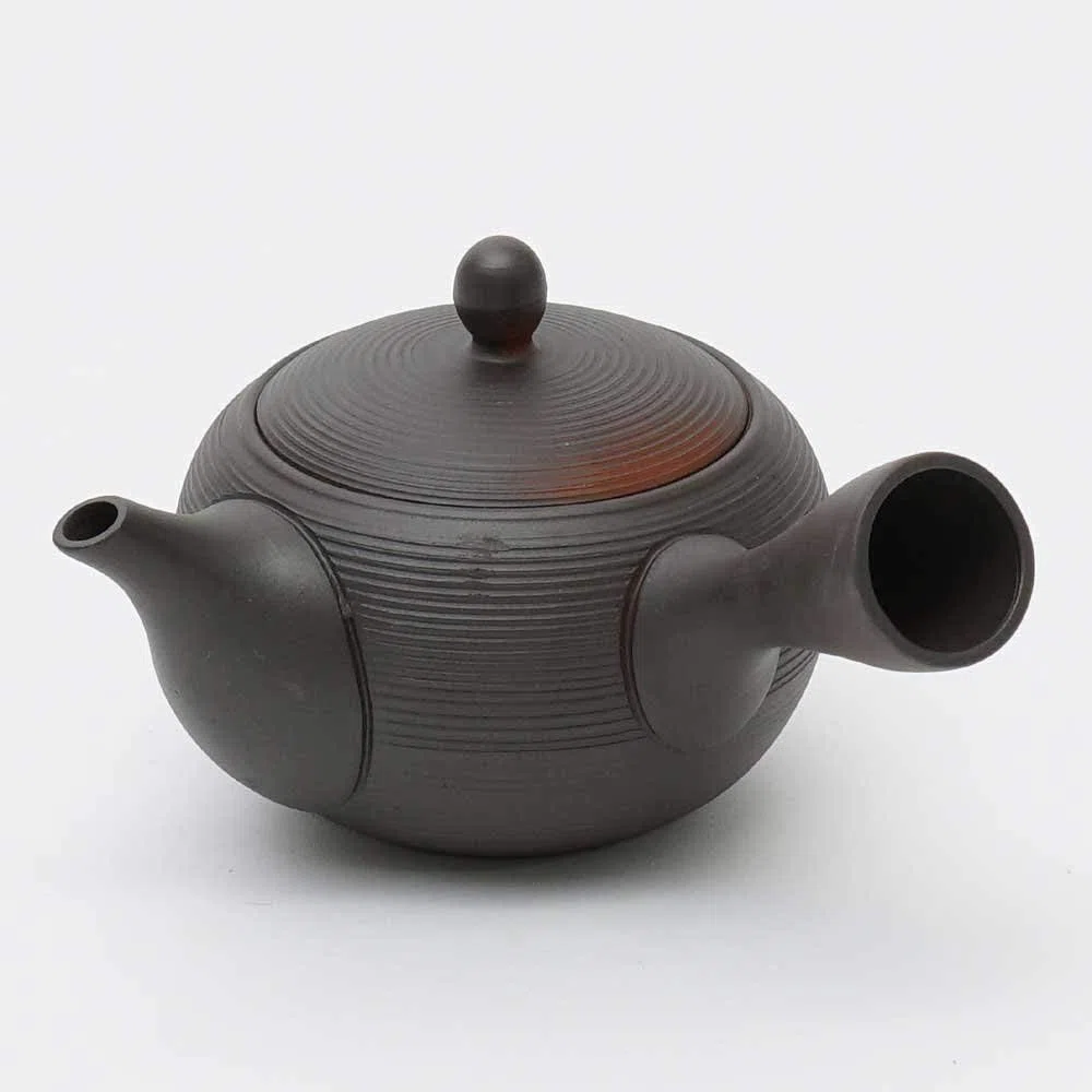 Japanische Teekanne Kyusu Tokoname Youhen Clay Teekanne 300 ml Fusen L161 (1)