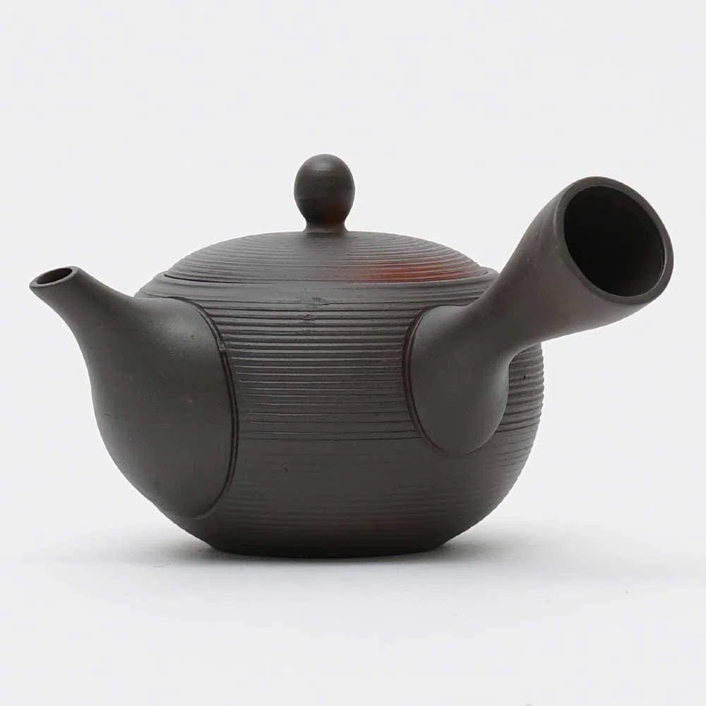 Japanische Teekanne Kyusu Tokoname Youhen Clay Teekanne 300 ml Fusen L161 (1)