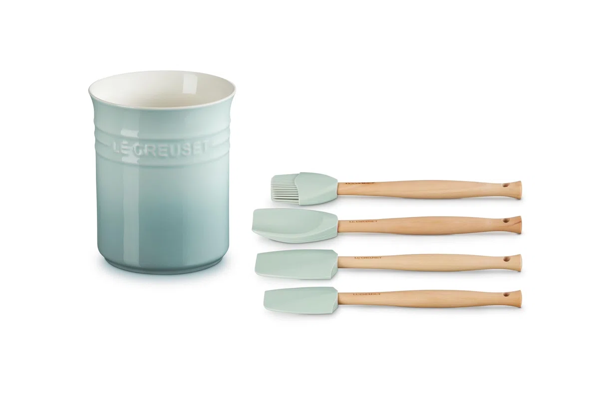 Le Creuset Classic Kochkellen-Set 5tlg. Craft (1.1 L), Sea Salt