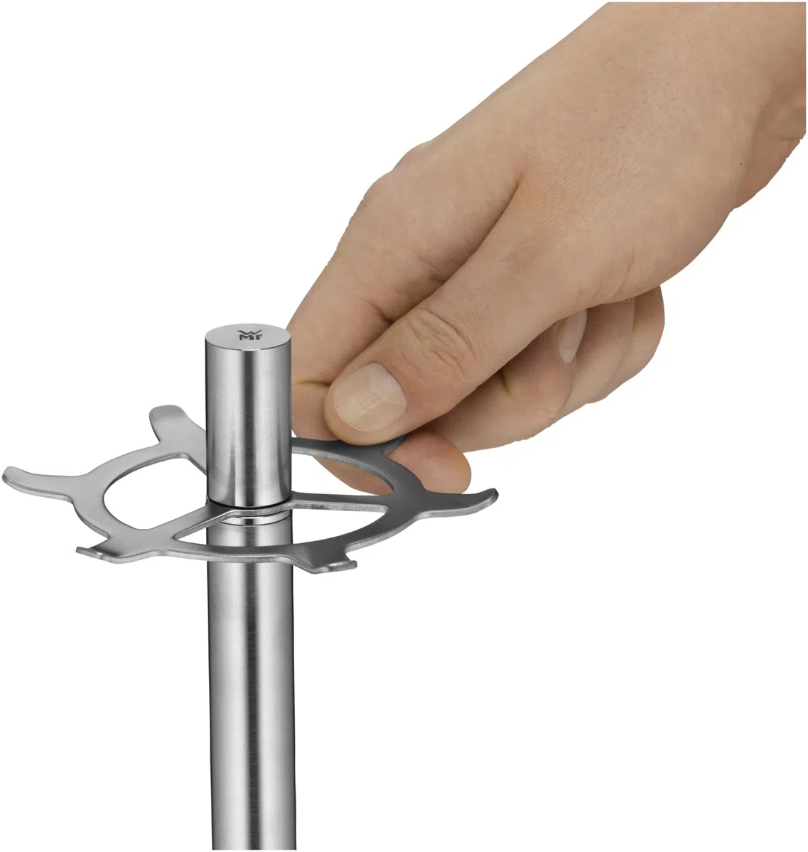 WMF Depot Utensilienhalter 30 cm, 6 Aufhängungen, Drehständer, Cromargan Edelstahl, gummierter Fuß